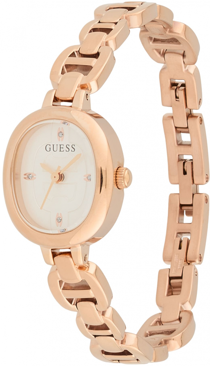 GUESS Analógové hodinky 'VIVIAN'  ružové zlato / biela