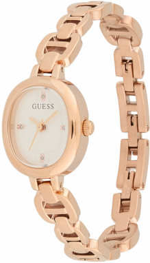 GUESS Analógové hodinky 'VIVIAN'  ružové zlato / biela