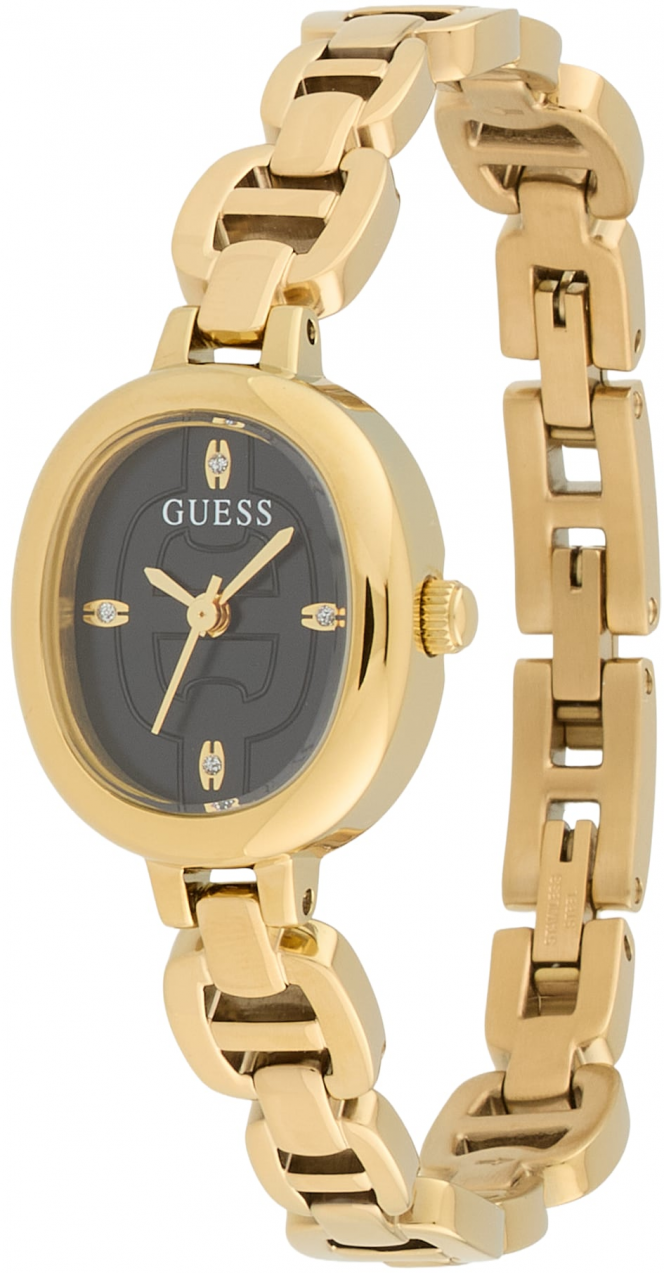 GUESS Analógové hodinky 'VIVIAN'  zlatá / čierna