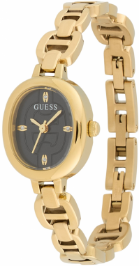 GUESS Analógové hodinky 'VIVIAN'  zlatá / čierna