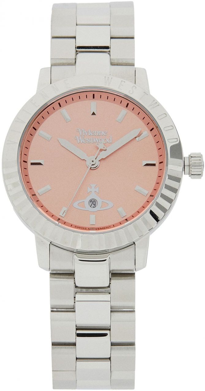 Vivienne Westwood Analógové hodinky  koralová / strieborná
