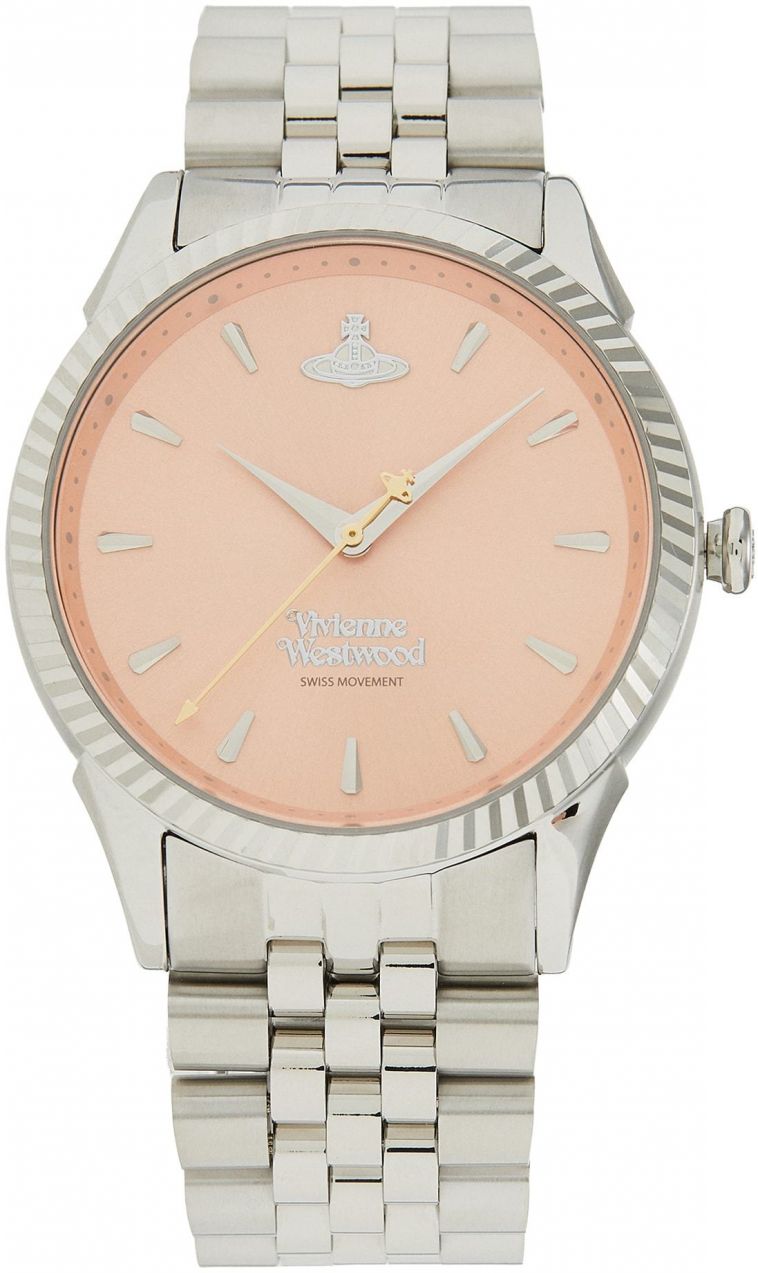 Vivienne Westwood Analógové hodinky  ružová / strieborná