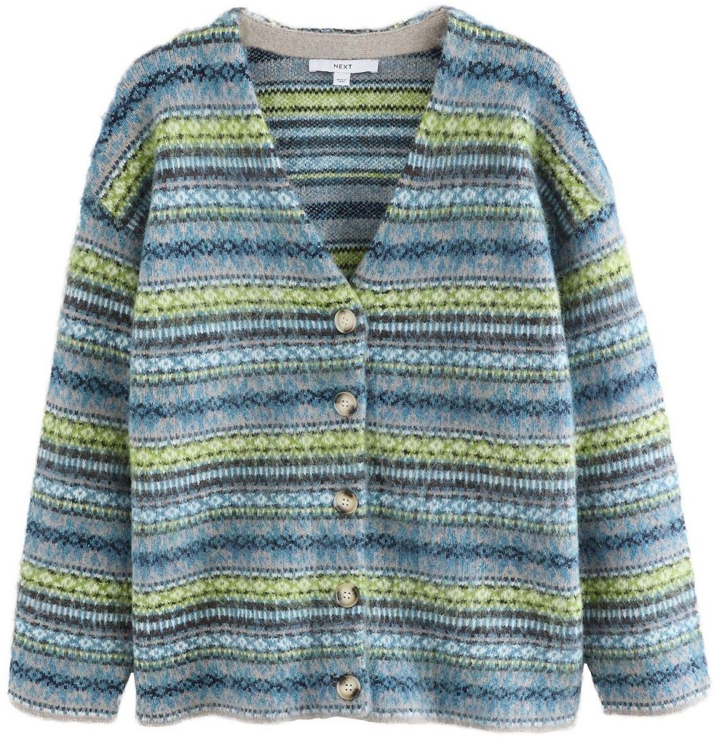 Next Kardigán  modrá / čokoládová / sivá / jablková