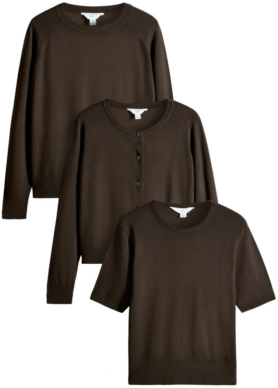 The Set Sveter  čokoládová