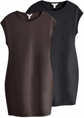 The Set Šaty  tmavohnedá / čierna