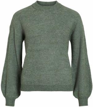 VILA Sveter  tmavozelená