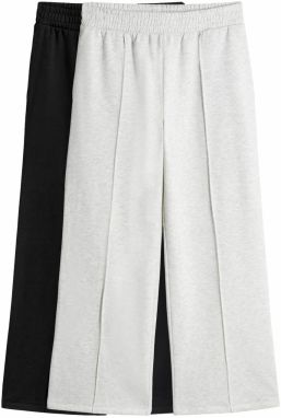 The Set Nohavice  svetlosivá / čierna