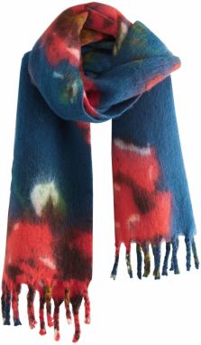 Next Šál  námornícka modrá / zelená / červená / biela