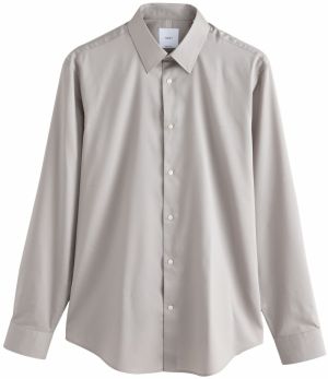 Next Košeľa  sivobéžová