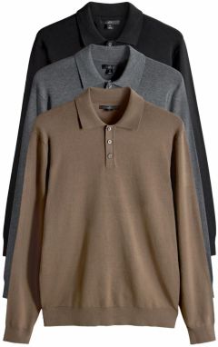 The Set Sveter  hnedá / sivá / čierna