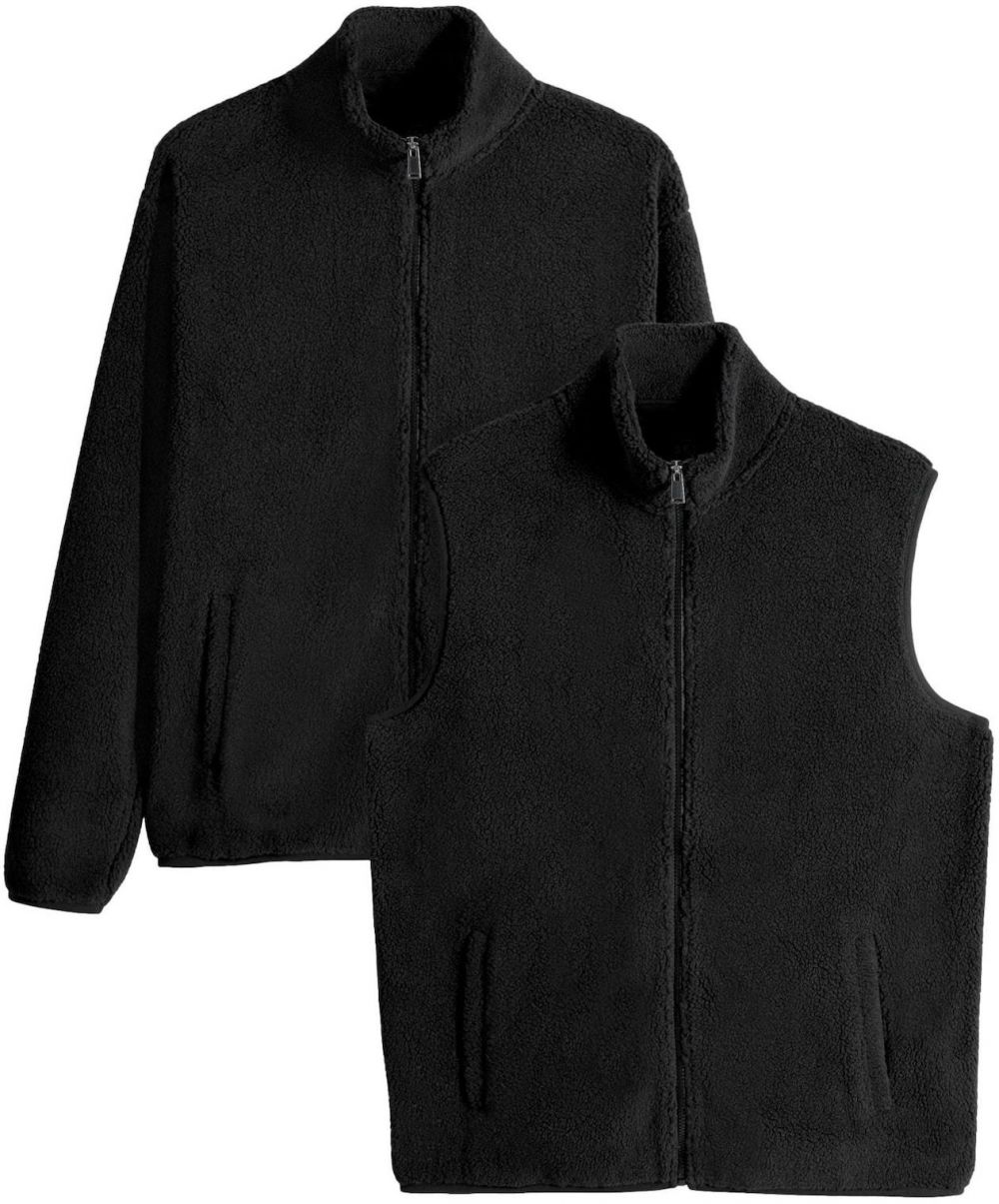 The Set Flisová bunda  čierna