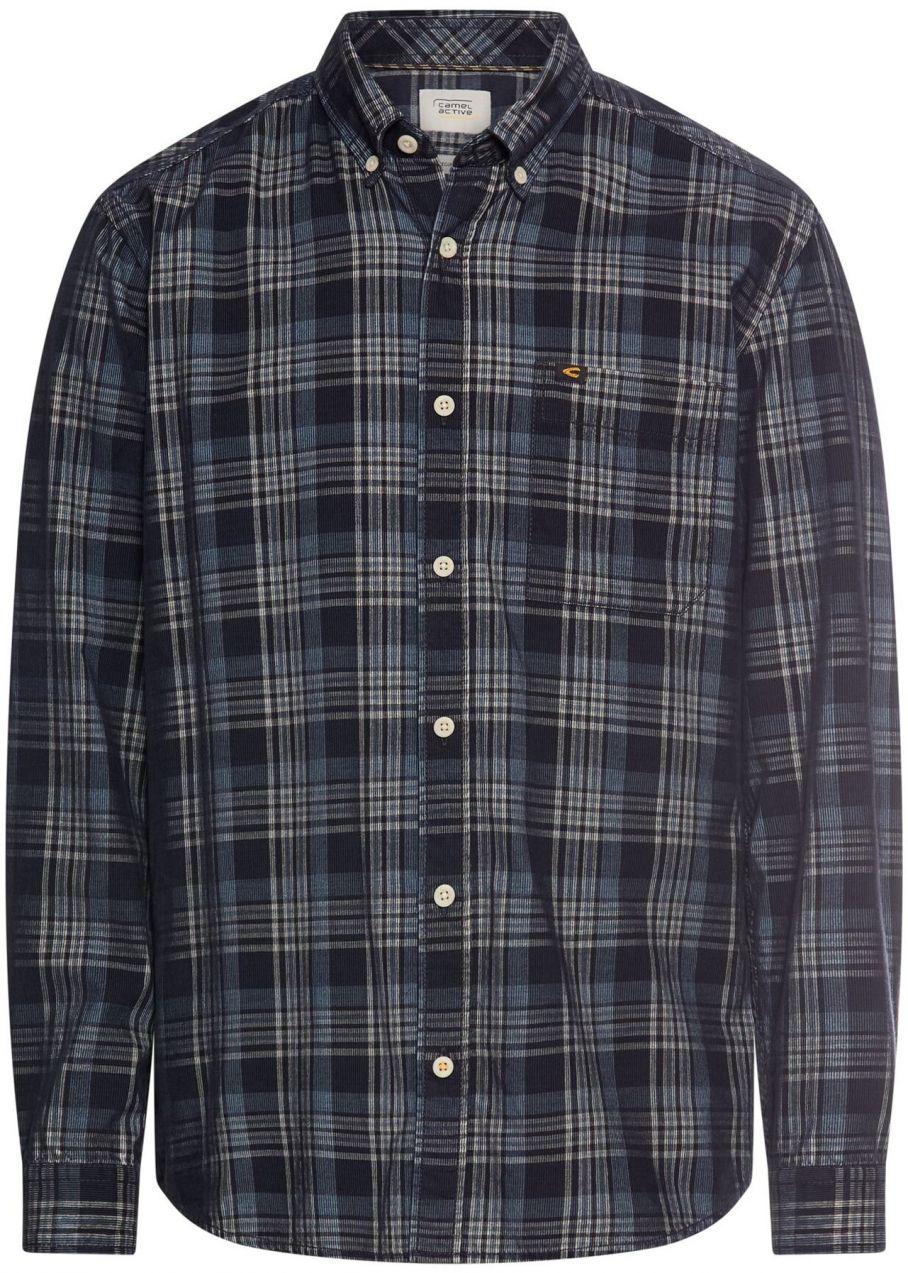 CAMEL ACTIVE Košeľa  modrá / námornícka modrá / tmavomodrá