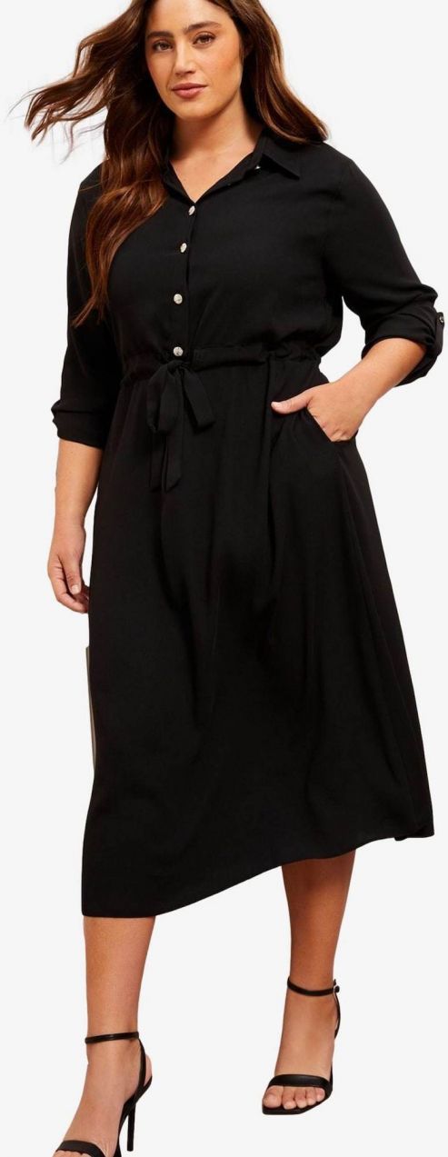 Friends Like These Košeľové šaty  čierna