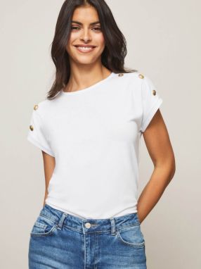 Lipsy Tričko  biela