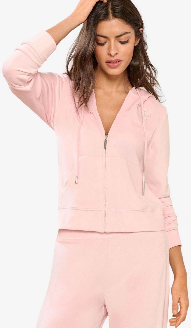 Lipsy Tepláková bunda  rosé