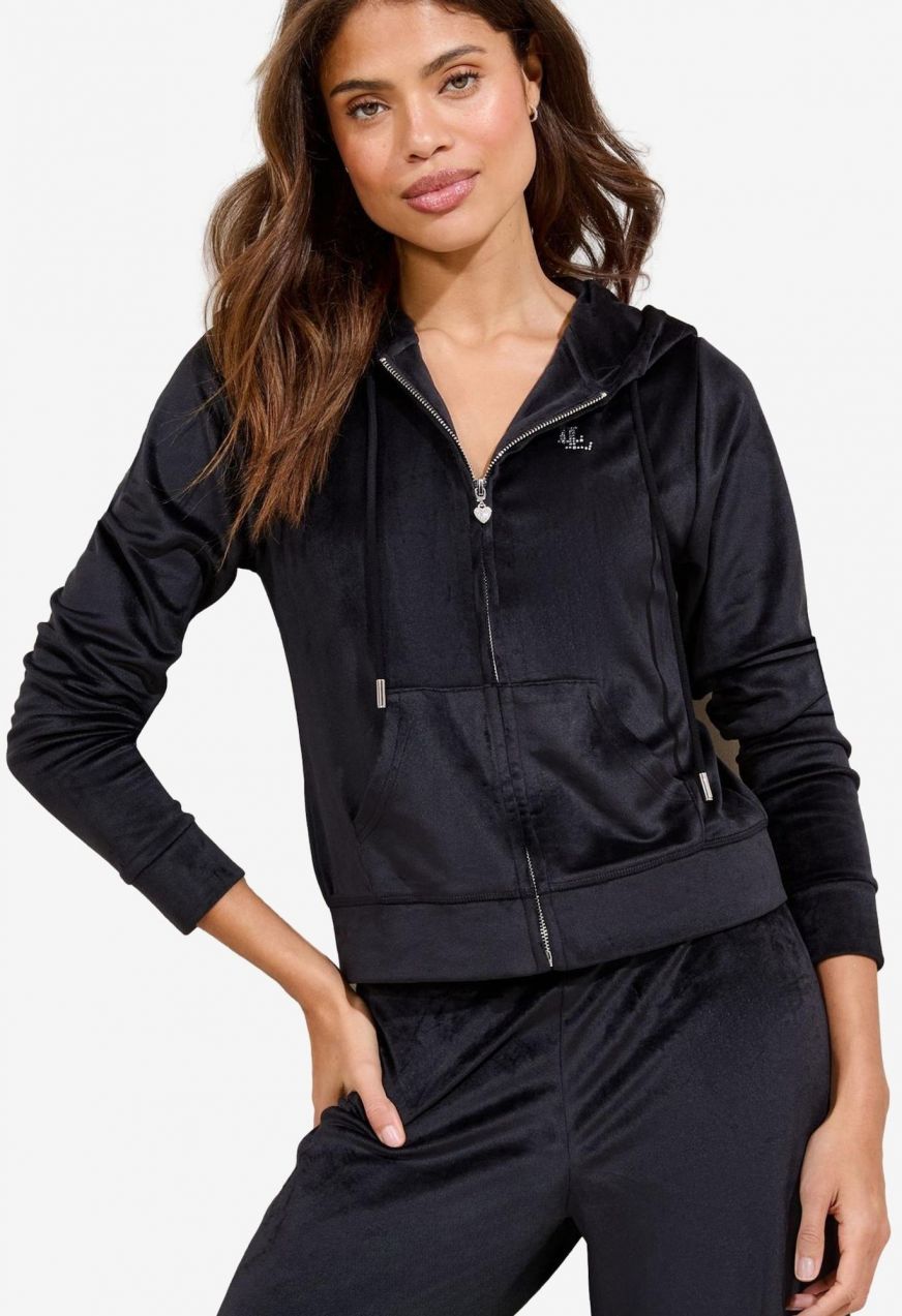 Lipsy Tepláková bunda  čierna