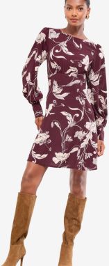 Lipsy Šaty  burgundská / biela
