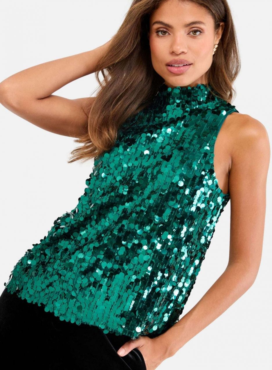 Lipsy Top  petrolejová