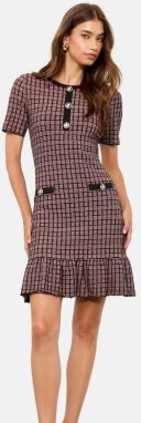 Lipsy Šaty  ružová / čierna