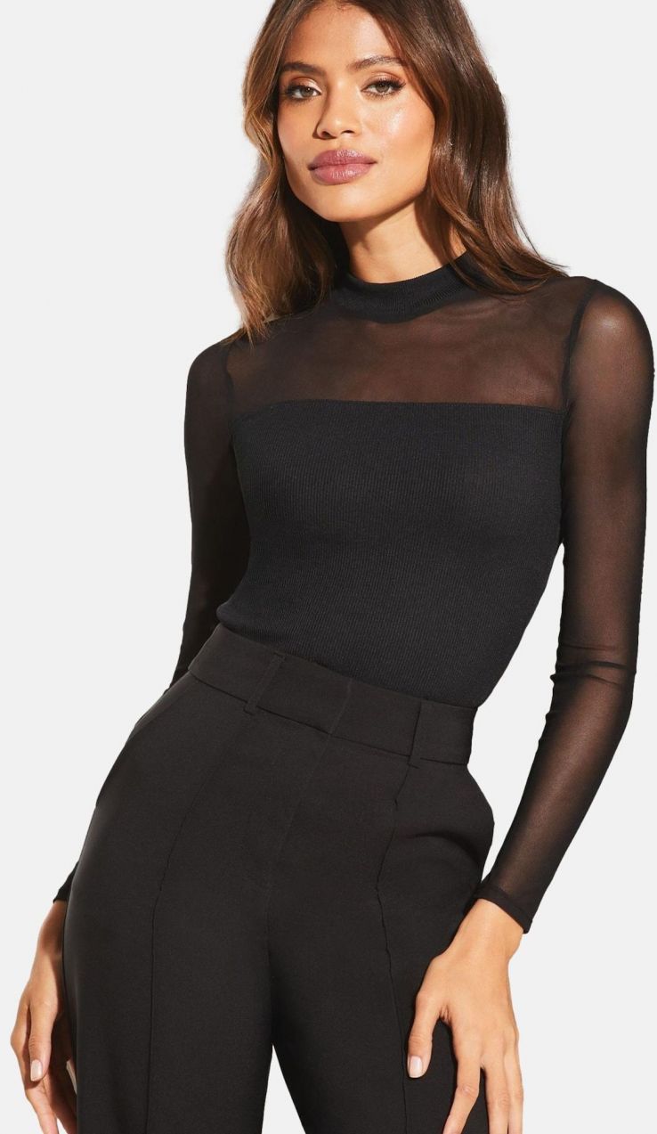 Lipsy Tričko  čierna