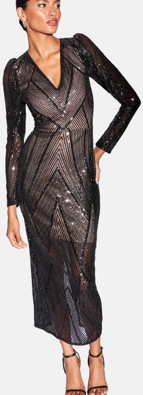 Lipsy Šaty  čierna