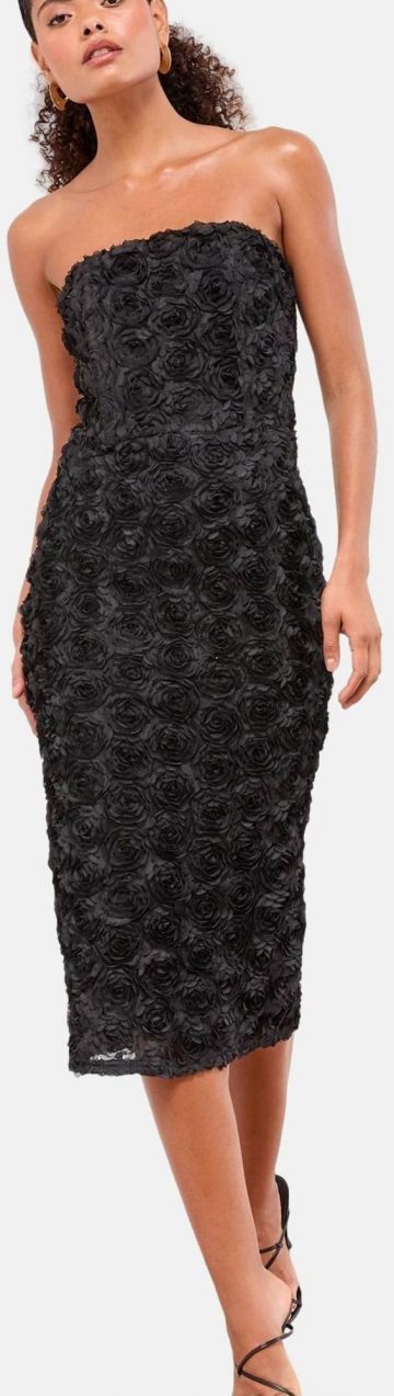 Lipsy Šaty  sivá / čierna