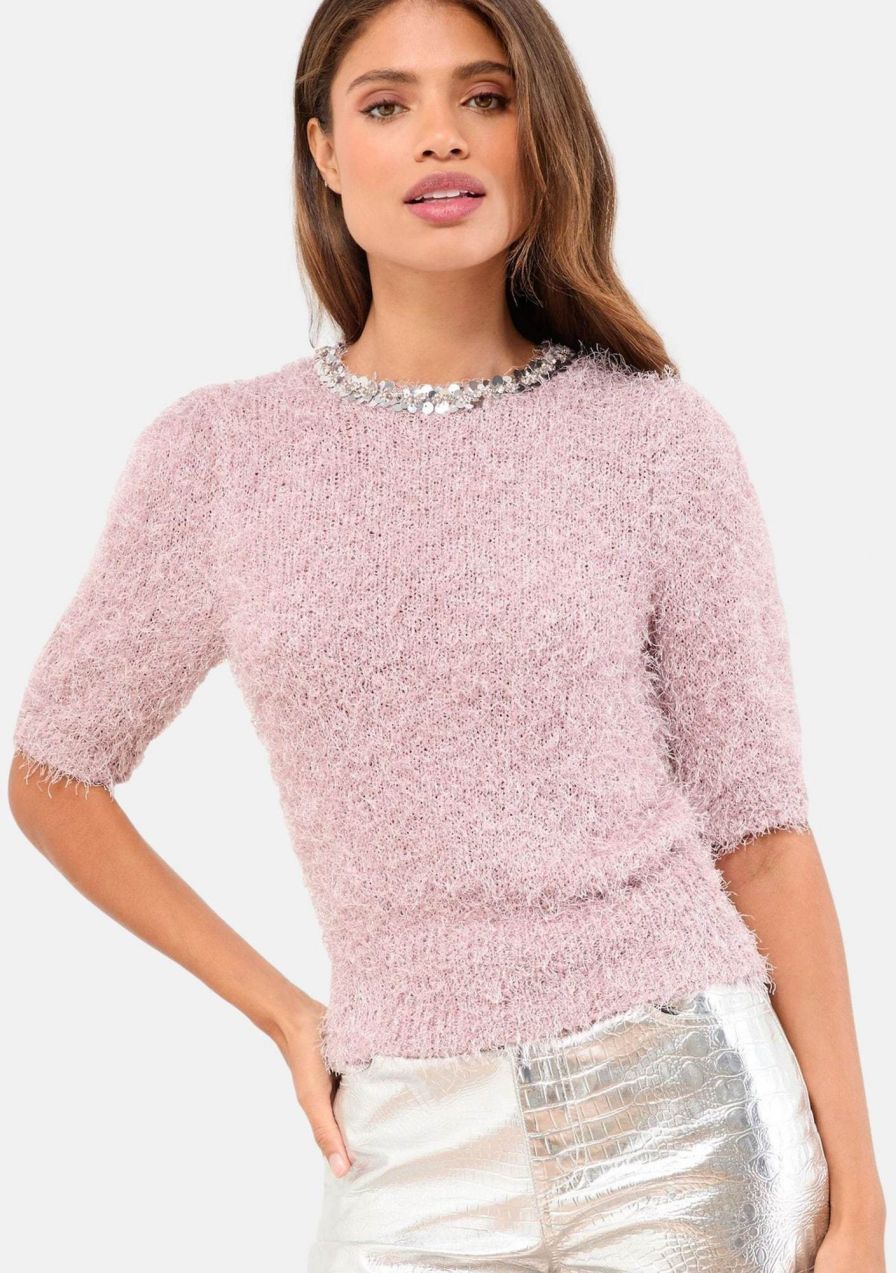 Lipsy Tričko  ružová