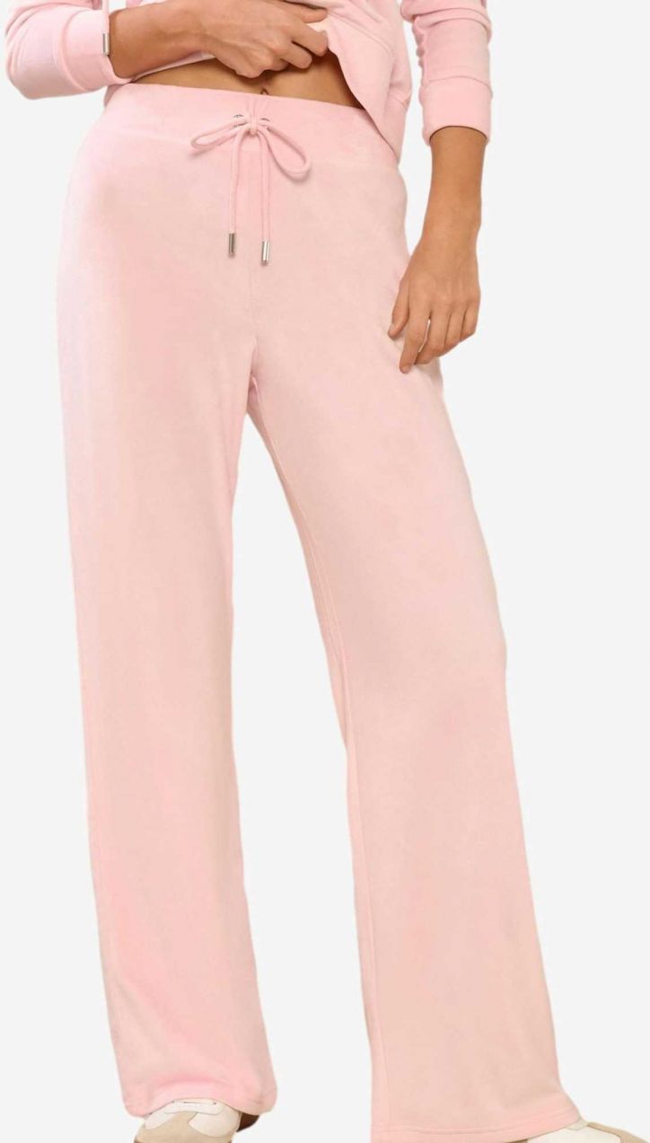 Lipsy Nohavice  ružová / perlovo biela