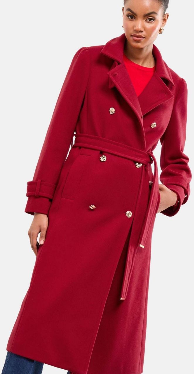 Lipsy Prechodný kabát  červená