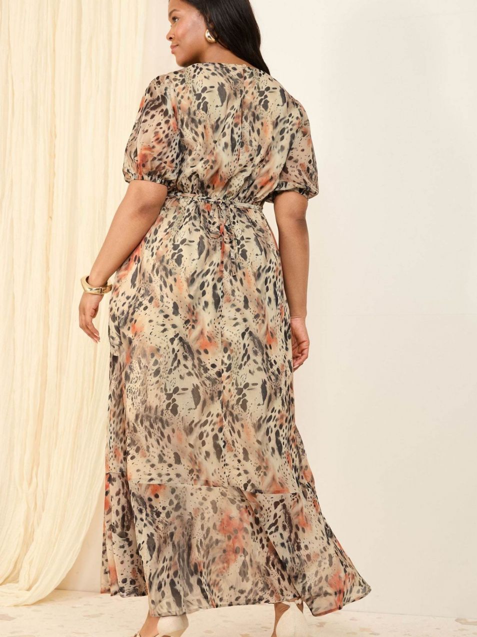 Friends Like These Šaty  svetlohnedá / zmiešané farby