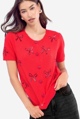 Lipsy Kardigán 'Christmas'  červená