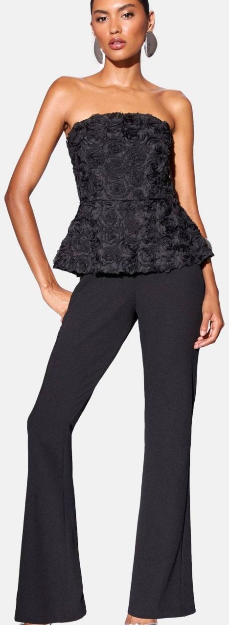 Lipsy Overal  čierna