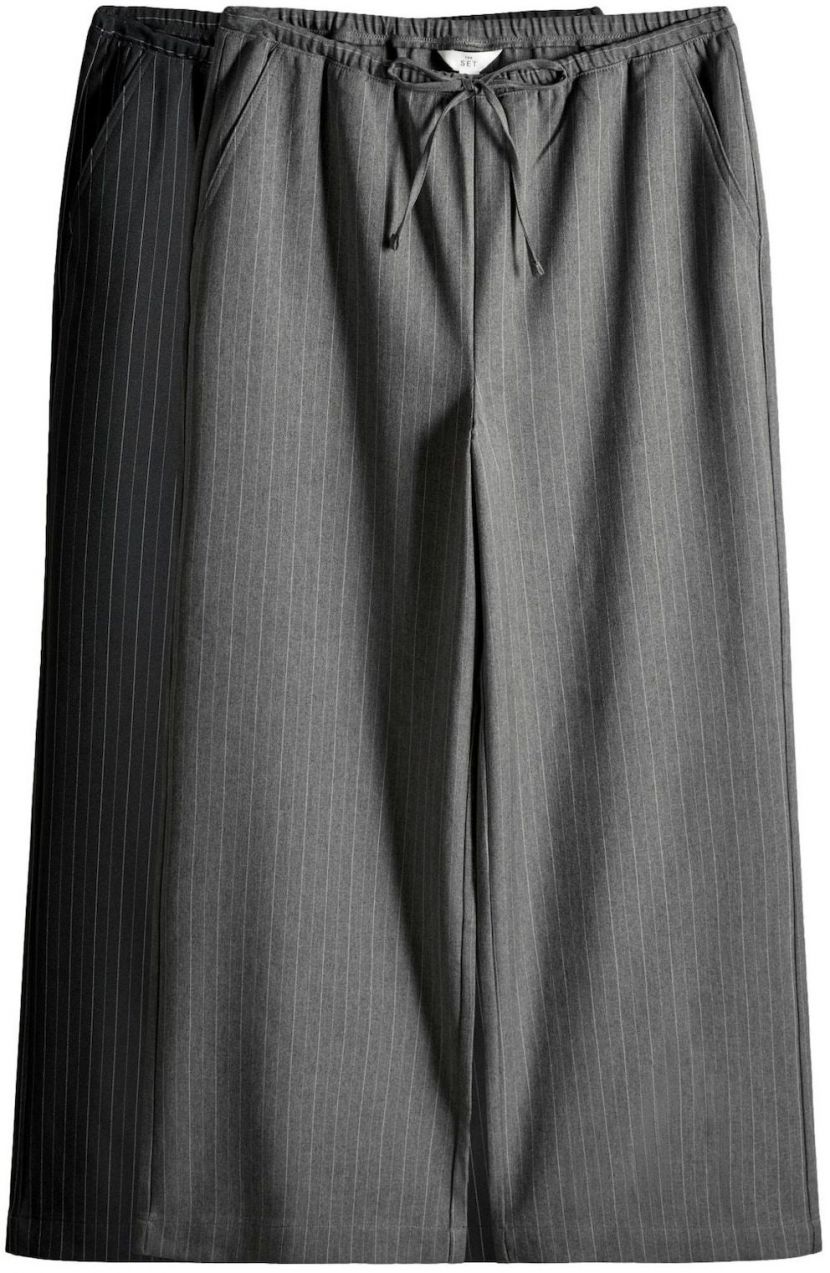 The Set Nohavice  sivá / svetlosivá / čierna