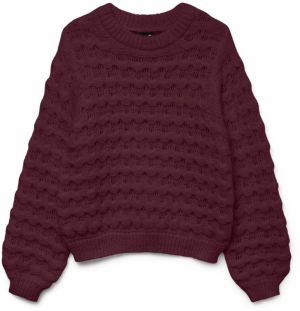 VERO MODA Sveter 'VMLauryn'  purpurová
