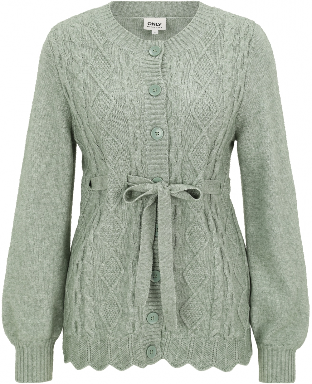 Only Maternity Kardigán 'OLMKALLU'  pastelovo zelená