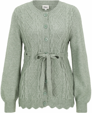 Only Maternity Kardigán 'OLMKALLU'  pastelovo zelená