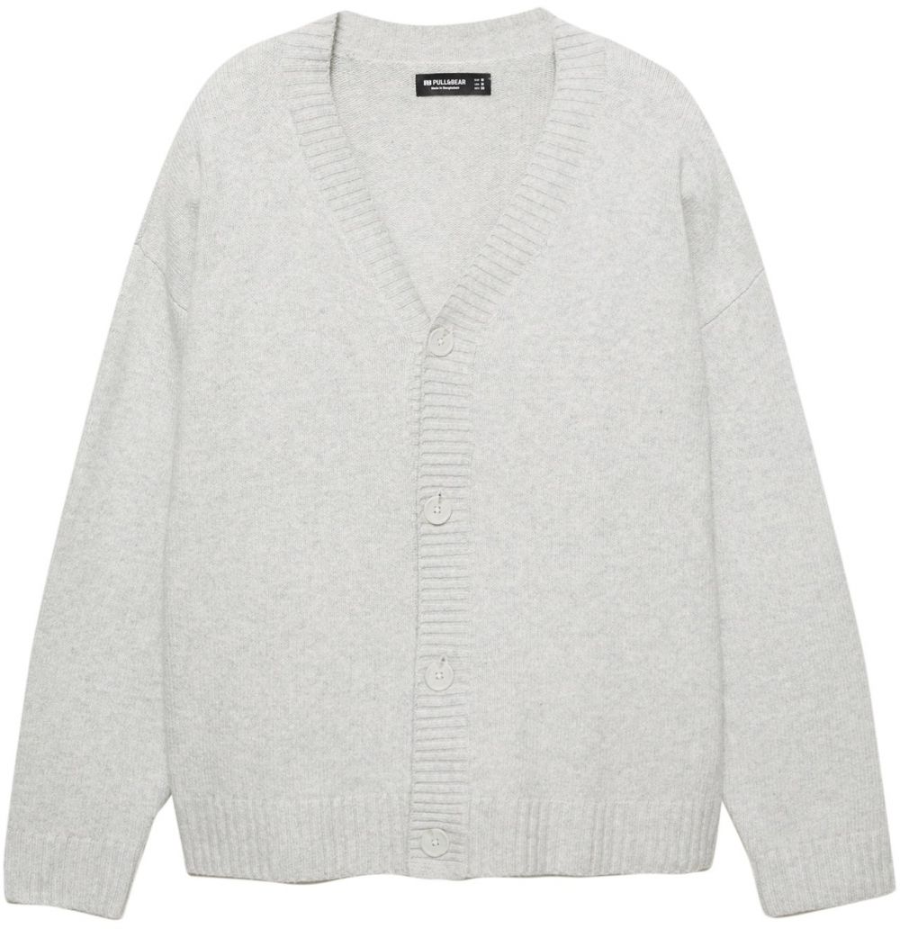 Pull&Bear Kardigán  svetlosivá