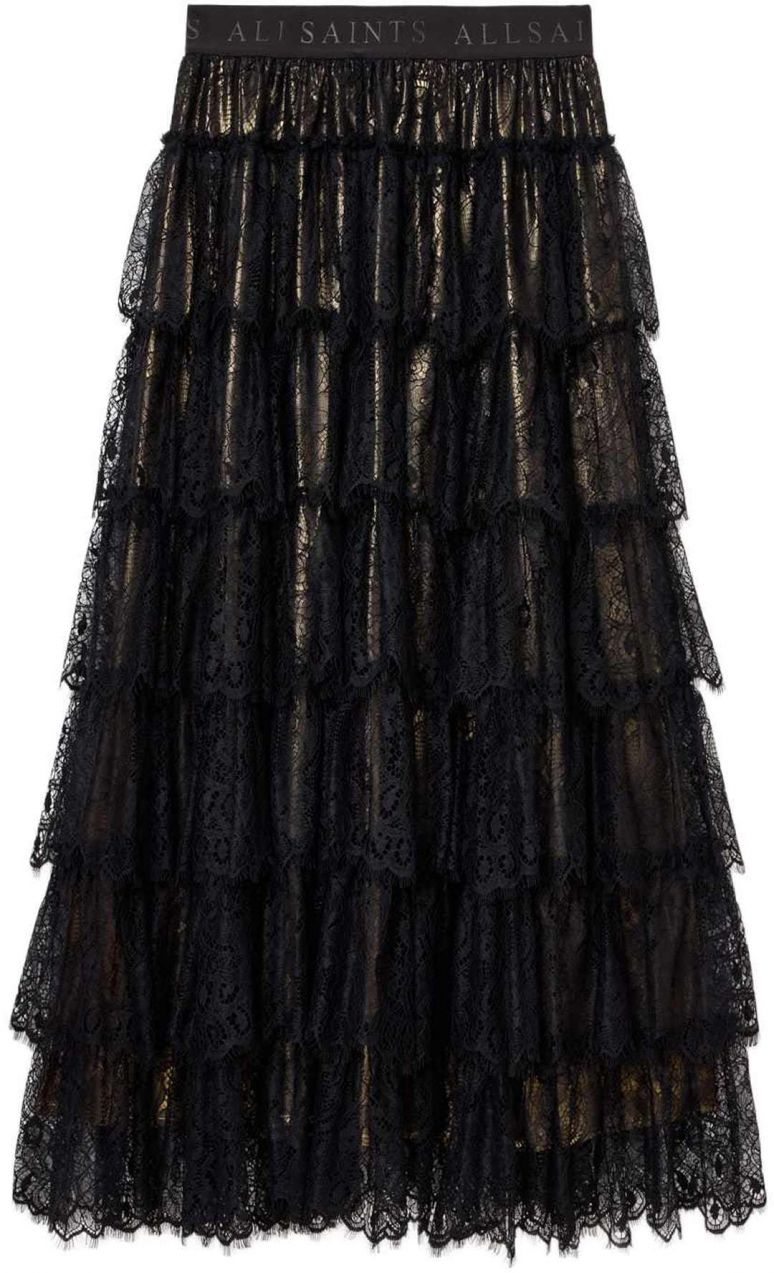 AllSaints Sukňa  čierna