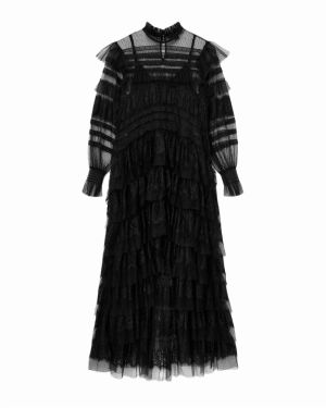 AllSaints Večerné šaty 'CAVARLY'  čierna