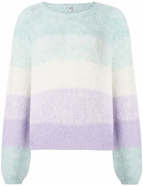 ONLY Sveter 'ONLMISTY'  mätová / orgovánová / pastelovo fialová / biela