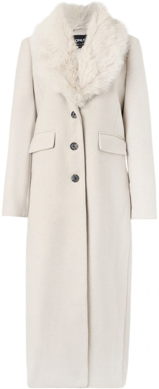 ONLY Prechodný kabát 'ONLANNIE'  biela ako vlna
