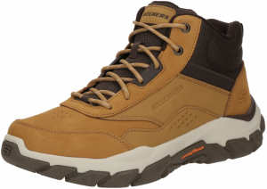 SKECHERS Šnurovacie čižmy 'SANTORO'  tmavohnedá / horčicová