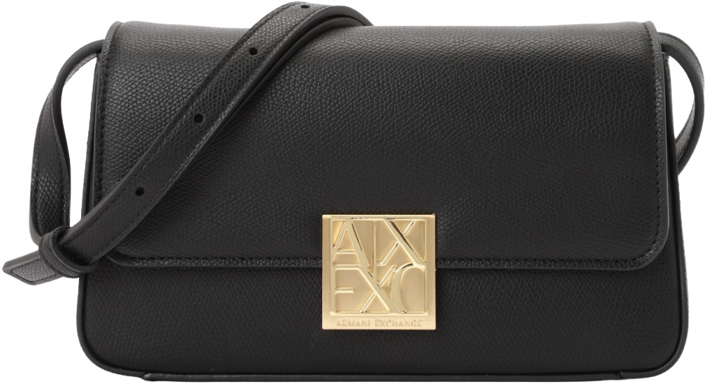 ARMANI EXCHANGE Listová kabelka 'AMY'  čierna