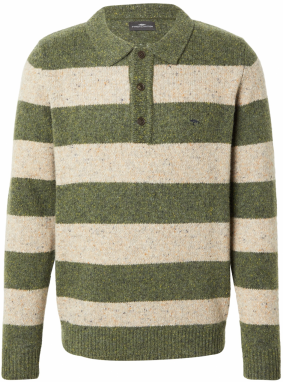 FYNCH-HATTON Sveter  béžová / tmavozelená