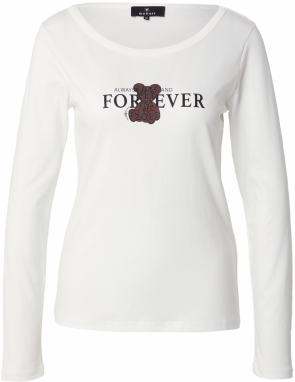 monari Tričko  tmavohnedá / čierna / biela