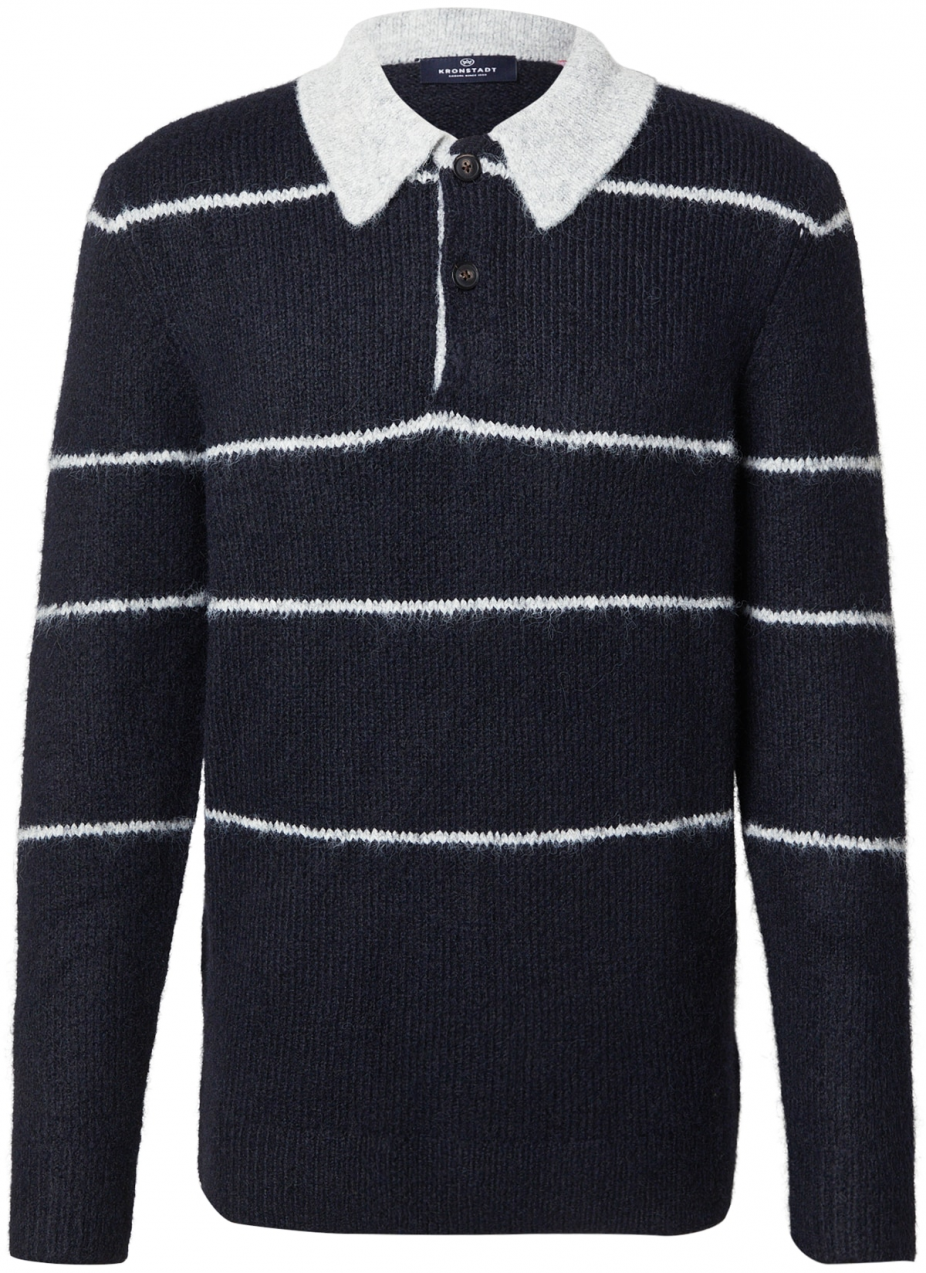 Kronstadt Sveter 'Ken'  námornícka modrá / biela