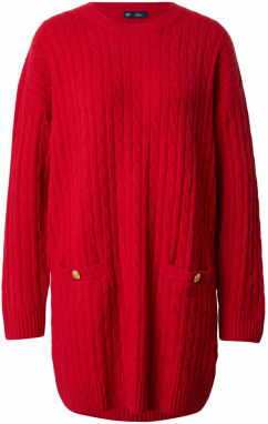 GAP Pletené šaty  červená