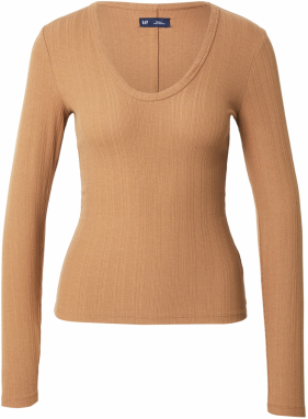 GAP Tričko 'LUXE MOD'  hnedá