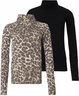 JJXX Tričko 'JXGIGI'  brokátová / kapučíno / čierna