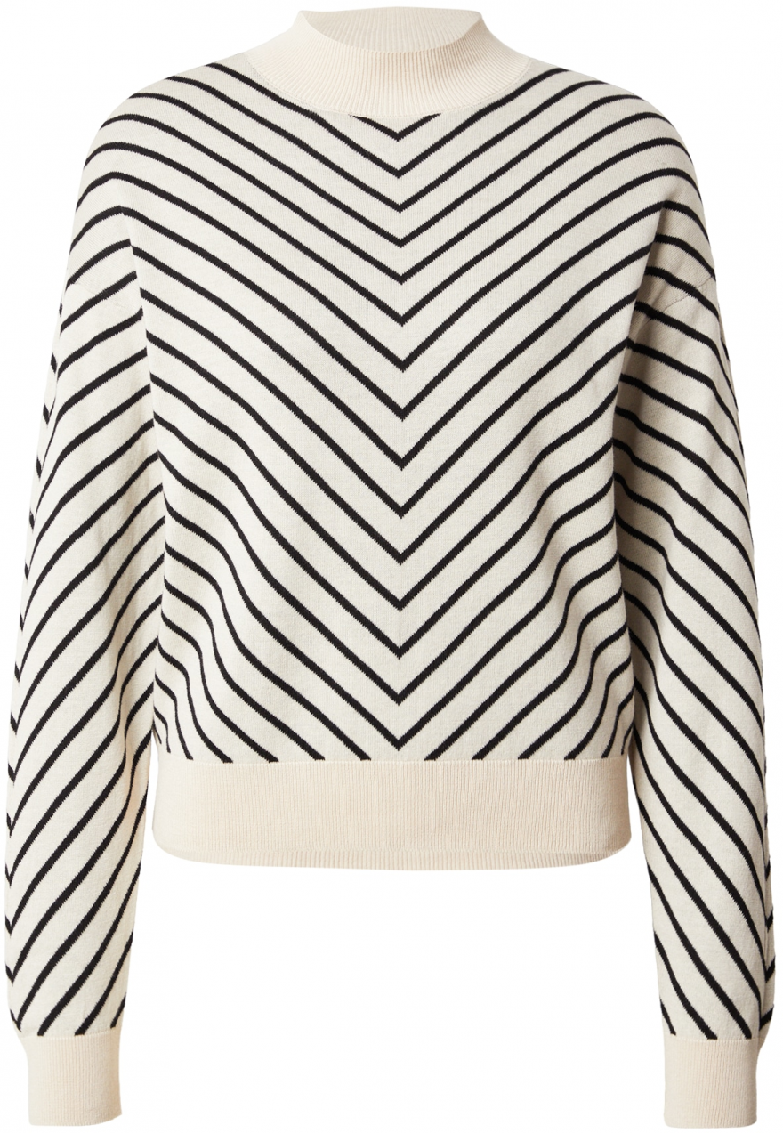 VERO MODA Sveter 'VMCAPRICORN'  krémová / čierna